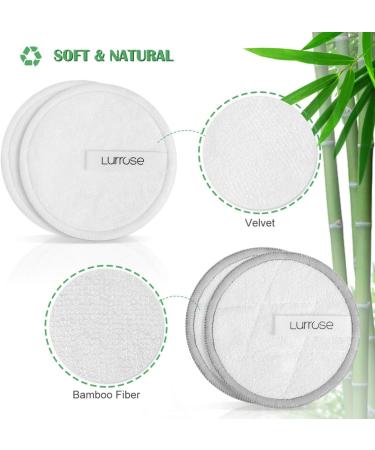16 Washable Slurry Pads - Reusable Bamboo & Cotton Makeup Remover Pads with Laundry Bag & Spa Headband | Eco-Friendly Beauty Essentials - Buy Online on GoSupps.com