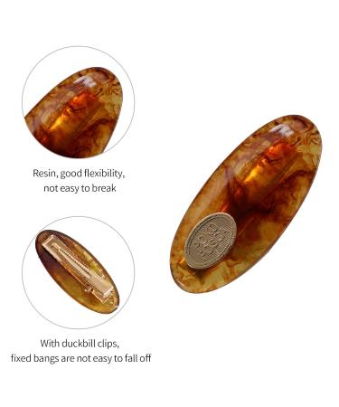 FRDTLUTHW Small Acetate Alligator Hair Clips for Bangs - Amber (Pack of 4) - Buy Online on GoSupps.com