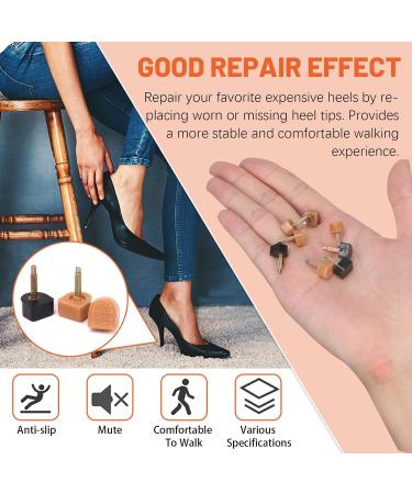 30 Pairs High Heel Shoe Tips & Pliers Set - Replacement Tips for Women s Heels | Tanstic | Black & Beige Multiple Sizes | International Shipping - Buy Online on GoSupps.com