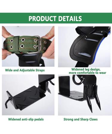 Buy 2Claws Stainless Steel Tree Climbing Crampons - Durable Spikes Set with Straps & Gloves for Safe Tree Work - International Shipping Available - Buy Online on GoSupps.com
