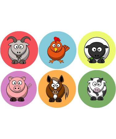 24 Fabulous Edible Wafer Cake Toppers: Farm Animals - Buy Online on GoSupps.com
