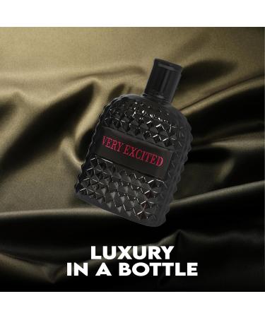 Very Excited Sensual Woody Fragrance for Men | Long Lasting Cologne Aromatic Scent Eau de Parfum Natural Spray - Great Holiday Gift 3.4 Fl Oz/100 Ml - Buy Online on GoSupps.com