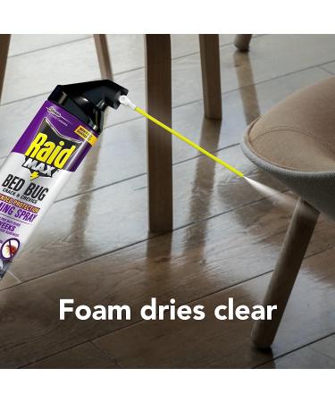 Raid Max Bed Bug Crack & Crevice Foaming Spray - 17.5 oz | Extended 8-Week Protection on Laminated Surfaces - Buy Online on GoSupps.com