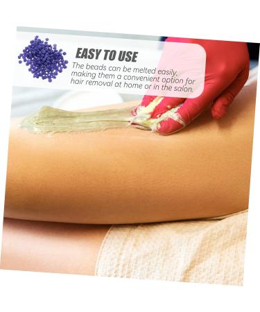 Subsofan Hard Wax Beans - 3 Pack Sensitive Violet Beeswax for Hair Removal | Hard Wax Pearls 0.2x0.2cm - Gentle Depilatory Cream - Buy Online on GoSupps.com