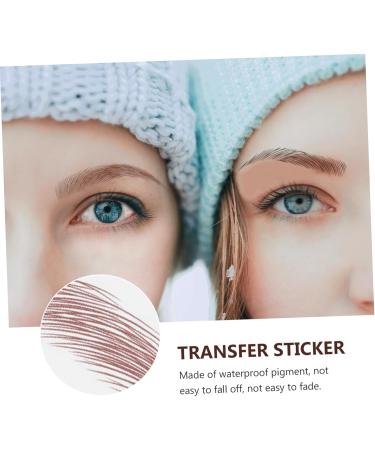 Ipetboom 27 Sheets Imitation Eco Eyebrow Sticker Stickers Artificial Eyebrow Makeup Brow Sticker 6d 21.5X14.5cmx3pcs Brownx3pcs - Buy Online on GoSupps.com