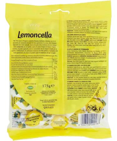 Fida Perugia Lemoncella Lot de 3 sachets de bonbons remplis de liqueur de citron 175 g + 1 sachet de th glac San Benedetto au citron sans sucre Bo te de 330 ml - Buy Online on GoSupps.com
