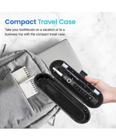 Etekcity Sonic Rechargeable Electric Toothbrush for Adults and Kids | 8 Soft Brush Heads, 5 Modes & Travel Case | Black - Buy Online on GoSupps.com