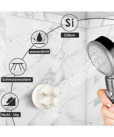 4 Pieces Adhesive Hooks Set - Silicone Toothbrush Holder Key & Cable Organizer | Self-Adhesive Wall Hooks for Bathroom & Kitchen (Black + White) - Buy Online on GoSupps.com