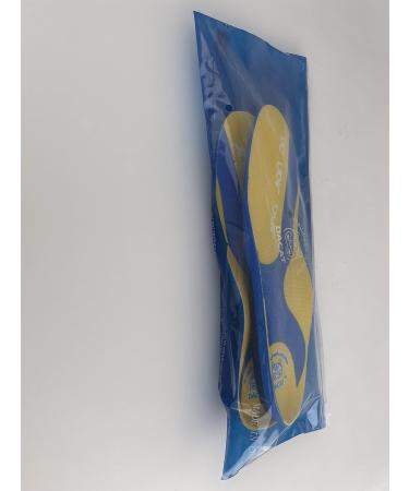 Orthopedic Insoles for Heel Spur & Plantar Fasciitis - Flat Feet Support Inserts for Men & Women - Size L (45-47) - Yellow - Buy Online on GoSupps.com