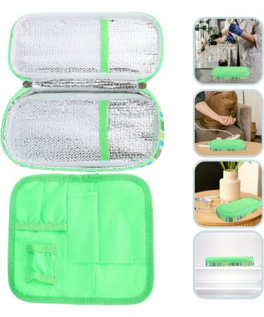 COHEALI Insulin Cooler Bag - Travel Toiletries Organizer for Diabetic Supplies - Green - Buy Online on GoSupps.com