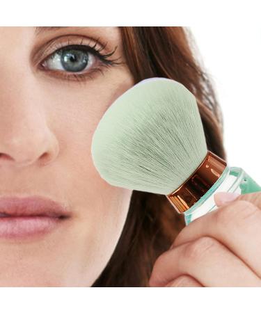 Loose Setting Powder Brush | Loose Powder Makeup Brush | Portable Face Brush for Women Cheek Makeup Brush for Blush Shadow Face Highlight Green - Buy Online on GoSupps.com
