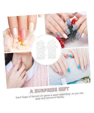 FRCOLOR 8 Pairs Nail Gloves Fingerless Anti Uv Glove Uv Lamp Glove for Gel Nails Uv Protection Gloves for Manicures Gel Manicure Uv Gloves Anti-uv Polyester - Buy Online on GoSupps.com