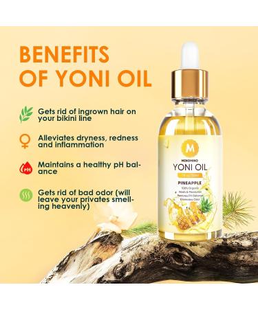 3 Pack Yoni Oil - Organic Feminine Oil for pH Balance Deodorant & Moisturizer | Natural Pineapple Rose Strawberry Essential Oil - 1 fl oz Each - Buy Online on GoSupps.com