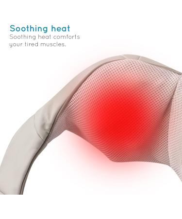 House of Marley Homedics Shiatsu Massager - Portable Electric Back Neck & Shoulder Relief with Warmth | Versatile Muscle Reduction for Home & Office - Buy Online on GoSupps.com