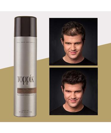 Toppik Colored Hair Thickener Spray - Dark Brown - 5.1 OZ Can - Root Touch Up & Hair Thickening - Buy Online on GoSupps.com