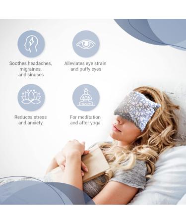 Kimmieko Lavender Weighted Eye Pillow with Washable Case - Aromatherapy for Relaxation, Migraine, and Eye Strain Relief - Buy Online on GoSupps.com