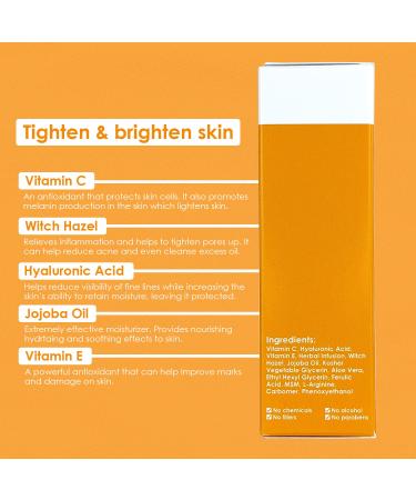 Skincare Gift Set - Vitamin C & Hyaluronic Acid Serum Kit for Anti-Aging Hydration & Skin Tightening - 1oz - Buy Online on GoSupps.com