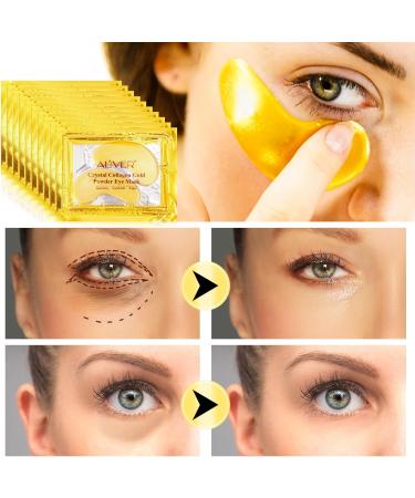 24K Gold Under Eye Mask 25 Pair Eye Care Gel Pads for Dark Circles, Wrinkles & Puffy Eyes | Hydrating & Soothing Treatment - Skin Care Gift Set 220 ml - Buy Online on GoSupps.com