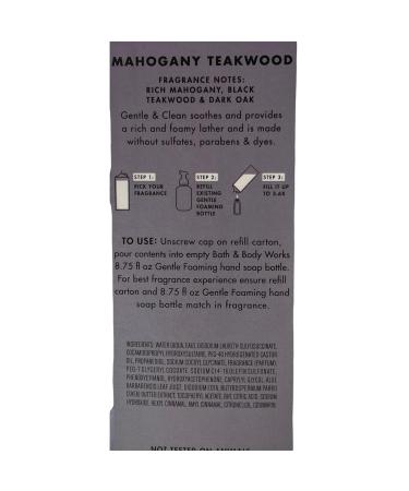 Buy Bath & Body Works Mahogany Teakwood Foaming Hand Soap 32 fl. oz - Gentle & Clean Refill for International Shipping - Buy Online on GoSupps.com
