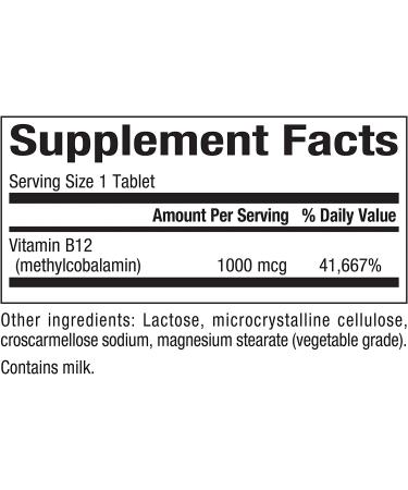 Natural Factors B12 Methylcobalamin 1000 mcg - 180 Chewable Tablets for Energy & Health - Buy Online on GoSupps.com