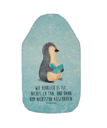 Mr. & Mrs. Panda Warm bottle Penguin book - gift children's heat bottle grain pillow break reading heat bottle cover leisure relaxing blue