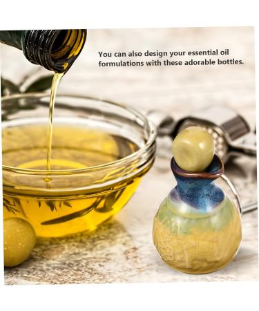 MAGICLULU 3 Sets Aromatherapy Bottle Essential Oil Bottle Perfume Bottle Mini Vinegar Ceramic Sauce Bottle Lotion Refillable Bottle Empty Bottle Cosmetic Dispenser Scent Bottle Ceramics - Buy Online on GoSupps.com