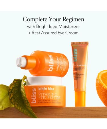 Bliss Brightening Trio: Micro Magic Exfoliating Scrub Bright Idea Vitamin C Serum & Jelly Glow Peel Cleanser - Clean & Vegan Skincare - Buy Online on GoSupps.com