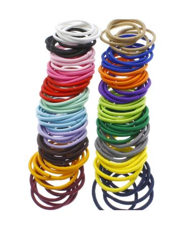 100 Pack Royal Blue Small Hair Elastics Ponytail Holders - No Damage, No Metal - Buy Online on GoSupps.com