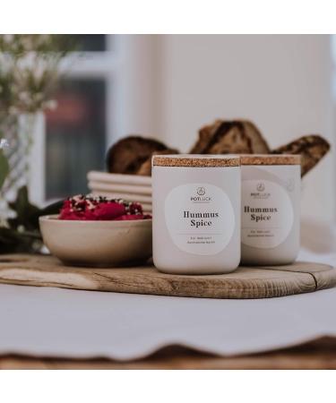 Potluck Hummus Spice Mix | Vegan Gluten-Free Ceramic Pot | 65g Natural Ingredients for Delicious Dips - Buy Online on GoSupps.com