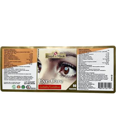 Cand-Made Eye-Care Lutein 90Capsules - Buy Online on GoSupps.com