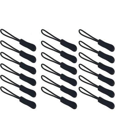 CoolTy 30-Piece Zipper Pendant Set - EDC Zipper Replacement for Backpacks Jackets Wallets & Handbags (Black) - International Shipping - Buy Online on GoSupps.com