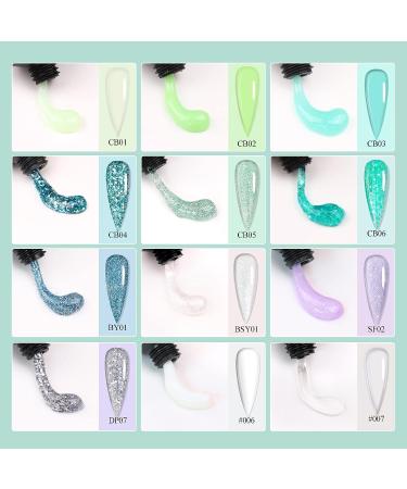 Saviland Poly Gel Nail Kit - 12 Colors 15g Nail Extension Set for Salon-Quality French Manicures at Home - Buy Online on GoSupps.com