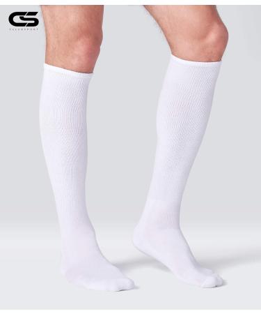 Celersport Multi-Sport Tube Socks - White (2 Pack) | Youth & Adult Sizes - Buy Online on GoSupps.com