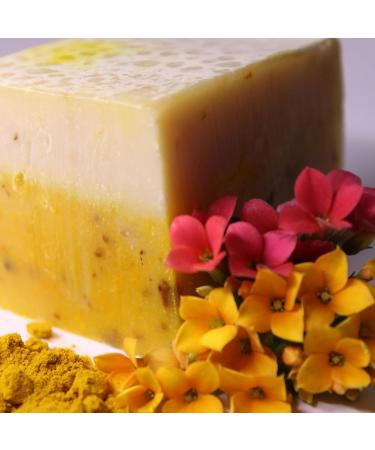 Turmeric Soap Bar - Vegan Plant-Based Natural Cleansing for All Skin Types | 7.04 oz Yellow Soap for Face & Body | Pack of 1 - Buy Online on GoSupps.com