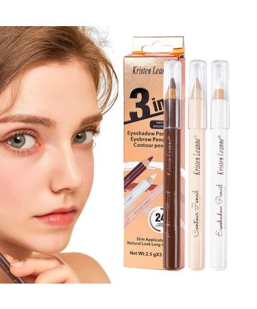 Eyebrow Contouring - Waterproof Long-Lasting Eyebrow Tint Eye Liner Eye Makeup Contouring Pencils for Women Girls Stage Performance Dating Prom Rowces 1#