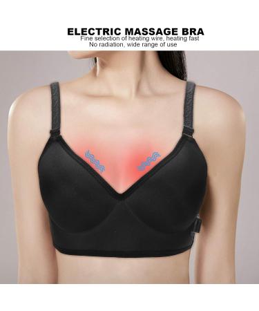 Heating Bra USB Black Plug-In - Breast Enhancement & Shaping Massage Bra - Buy Online on GoSupps.com