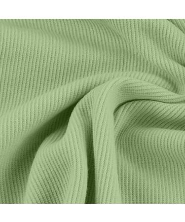 Women's Solid Color Turtleneck Sweater - Slim Fit Long Sleeve Knitted Pullover in Medium Green - Buy Online on GoSupps.com