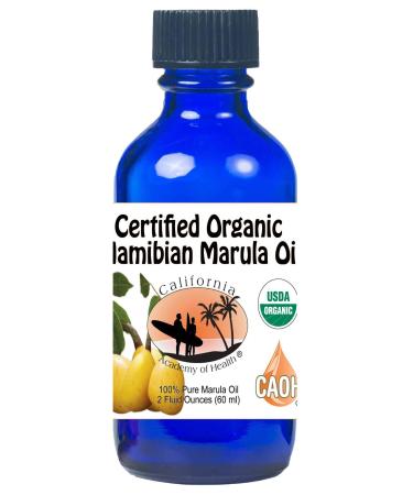 CALIFORNIA ACADEMY OF HEALTH Marula Oil - Organic - 2 oz Sclerocarya birrea from Namibia
