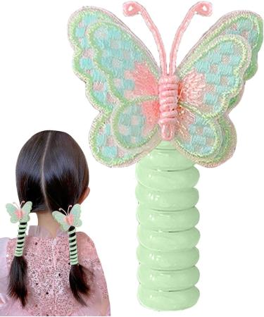 Phone Cord Hair Ties | Braided Telephone Wire Hair Bands | Colorful Elastic Telephone Hair Clips For Children Women Kids Halloween Green - Buy Online on GoSupps.com