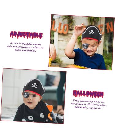 Healeved 12 Sets Pirate Hair Blindfold Pirate Hat with Pirate Eye Patch Prom Suit Pirate Captain Hat Pirate Theme Party Favors Pirate Cosplay Hat Pirate Costume Halloween Supplies Plastic - Buy Online on GoSupps.com