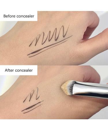 Makeup Concealer Brush Tapered Concealer Makeup Brush - Brightener Imperfections Brush For Dark Circles Puffiness Soft Bristles Refined Makeup Look - Buy Online on GoSupps.com