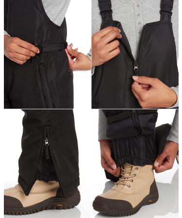 Bass Creek Outfitters Women's Insulated Waterproof Snow Bib Overalls - Black, Medium (Size S-3X) - Buy Online on GoSupps.com