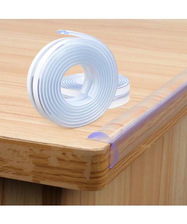 FASTSPOK Baby Edge Protector - 6.6ft Clear Silicone Guard for Furniture & Tables | Self-Adhesive Baby Proofing Strip for Sharp Corners - Buy Online on GoSupps.com