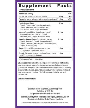 Fermented Zinc Complex for Immune Support & Skin Health - 90 Count (3 Month Supply) - Buy Online on GoSupps.com