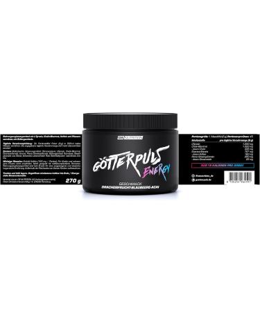 OS NUTRITION G tterpuls Energy 270g - 45 Energy Drinks (Dragon Fruit Blueberry Acai) | Buy Internationally - Buy Online on GoSupps.com