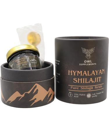 Himalayan Shilajit Pure - 75% Fulvic Acid for Maximum Potency - Lab Tested Shilajit Resin for Men - Boost Stamina and Endurance - Improve Mental Clarity and Focus - Non-GMO Vegan - 75 Servings - Buy Online on GoSupps.com