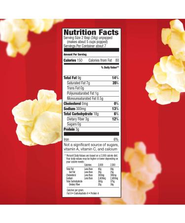Orville Redenbacher All in One Coconut Oil Popcorn Kit - 8 oz (Pack of 36) - 100% Pure Coconut Oil - Buy Online on GoSupps.com