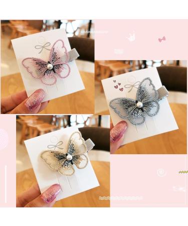 Arqumi 12 PCS Hair Clip Colorful Butterfly Design Hair Clip Hair Accessories for Girls Women 2Pink+2Purple+2Blue+2Green+2White+2Golden - Buy Online on GoSupps.com