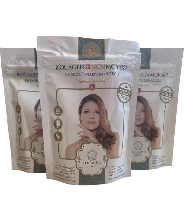 GOLD Hydrolyzed Collagen Type 1 & 3| Non-GMO Gluten Free - Cherry Flavor | Trusted Collagen Made in EU (100g) | Skin Hair Nails - Buy Online on GoSupps.com