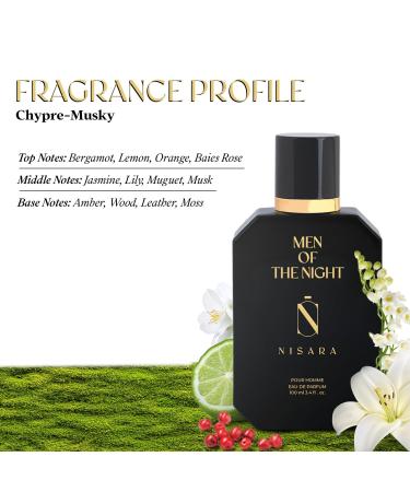 The-N'isara Men's Perfume 3.38 Fl Oz Citrus-Chypre-Musky Fragrance Bergamot Lemon Orange Amber Wood Leather - Buy Online on GoSupps.com